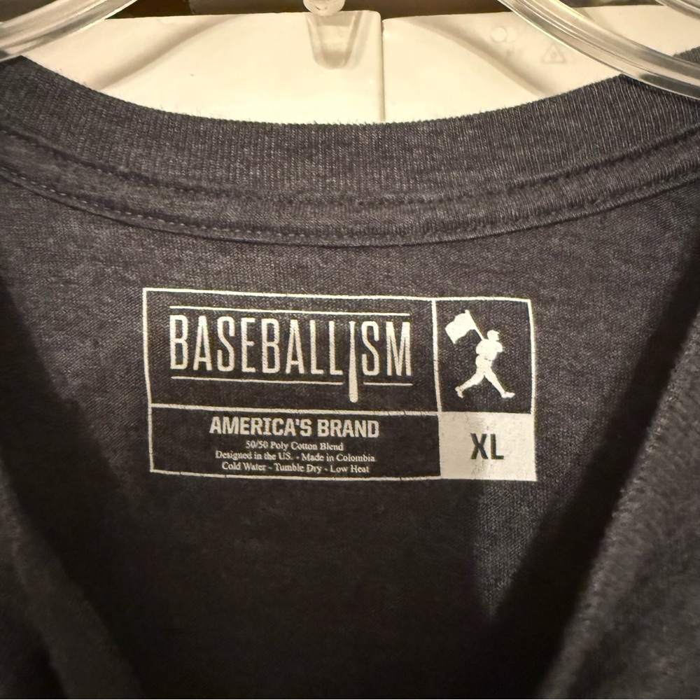 Charcoal Baseballism Math Graphic Tee View 3